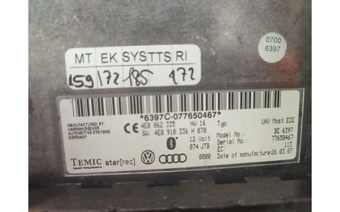 Modul Bluetooth 4e0862335 Audi A6 4F/C6 (2004 - 2008) - imagine 2