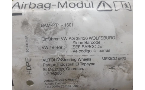Airbag pasager AG38436 Volkswagen Golf 5 (2003 - 2009) - imagine 3