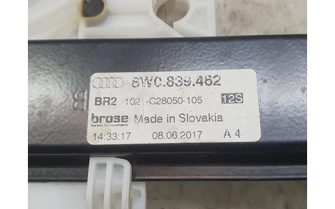 Macara geam dreapta spate 8w0839462 Audi A4 B9 (2015 - 2020) - imagine 3