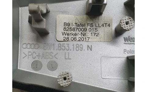 Ornament consola centrala 8w1853189n Audi A4 B9 (2015 - 2020) - imagine 2