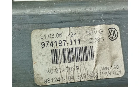 Motoras geam stanga spate 1k0959703f Volkswagen Golf 5 (2003 - 2009) - imagine 3