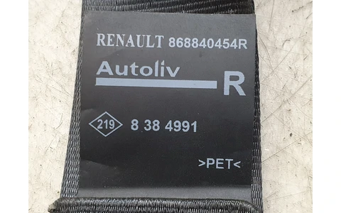Centura siguranta dreapta fata 868840454r Renault Captur 1 (facelift) (2017 - 2019) - imagine 2