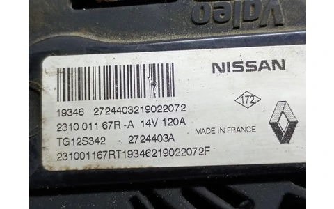 Alternator TG12S342 Dacia Logan 2 (facelift) (2017 - 2020) - imagine 3
