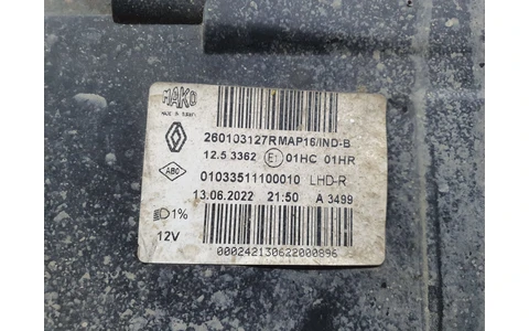 Far dreapta 260103127r Renault Clio 4 (2012 - 2020) - imagine 2