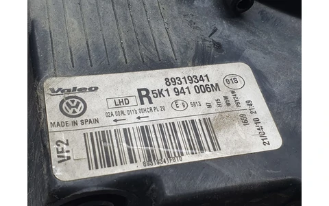 Far dreapta 89319341 Volkswagen Golf 6 (2008 - 2015) - imagine 3