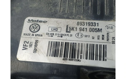 Far stanga 5k1941005M Volkswagen Golf 6 (2008 - 2015) - imagine 3