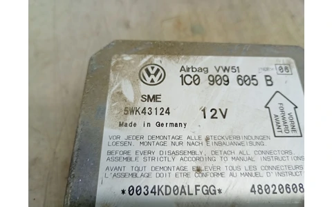 Calculator airbag 1C0909605B Volkswagen Passat B5.5 (facelift) (2000 - 2005) - imagine 3