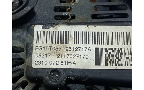 Alternator 231007281r-a Dacia Duster 1 (facelift) (2013 - 2017) - imagine 4