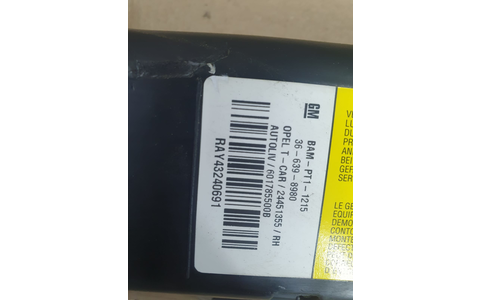 Airbag cortina dreapta 36-639-8980 Opel Astra H (2004 - 2007) - imagine 3