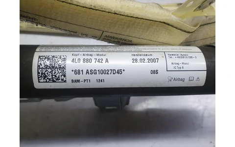 Airbag cortina dreapta 4L0880742a Audi Q7 4L (2005 - 2009) - imagine 4