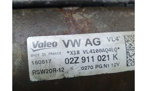 Electromotor 02z911021k Volkswagen Polo 5 (6R) (facelift) (2014 - 2018) - imagine 3