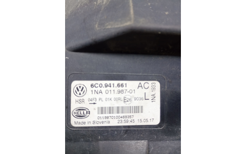 Proiector ceata stanga 6c0941661 Volkswagen Polo 5 (6R) (facelift) (2014 - 2018) - imagine 3