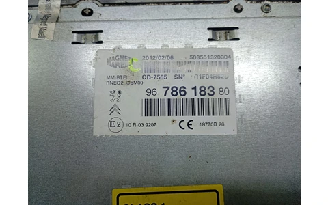 Radio cd 9678618380 ( Peugeot 508 1 (2010 - 2014) - imagine 2