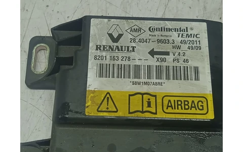 Calculator airbag 8201163278 Dacia Logan 1 (facelift) (2007 - 2012) - imagine 2
