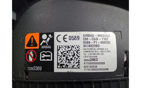 Airbag sofer 34193239D Opel Astra K (2015 - 2020) - imagine 4