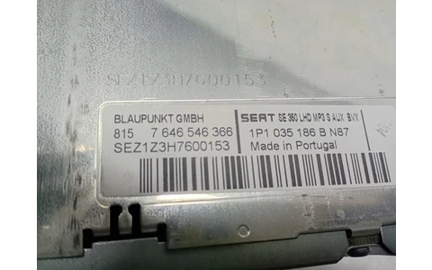 Radio cd 7646546366 Seat Leon 2 (1P) (2005 - 2009) - imagine 4