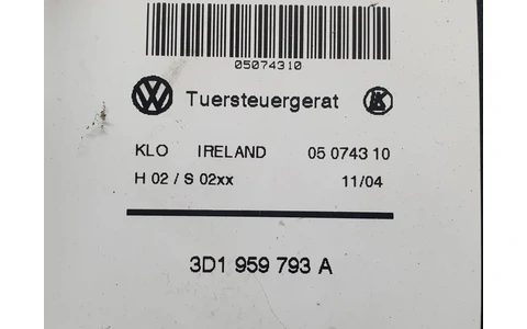 Motoras geam stanga fata 3D1959793A Volkswagen Touareg 1 (7L) (2002 - 2007) - imagine 3