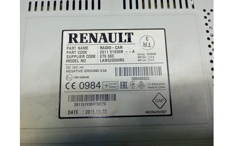 Navigatie 281151936r Dacia Duster 1 (facelift) (2013 - 2017) - imagine 2