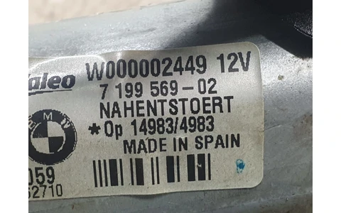 Motoras stergator haion 7199569-02 BMW Seria 1 E87 (2004 - 2007) - imagine 3
