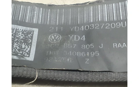 Centura siguranta stanga fata 3c9857805J Volkswagen Passat B6 (2005 - 2010) - imagine 3