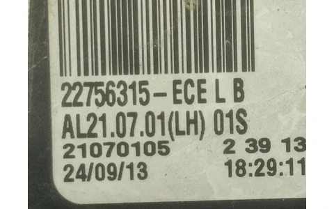 Stop stanga 22756315 Opel Insignia A (2008 - 2014) - imagine 3