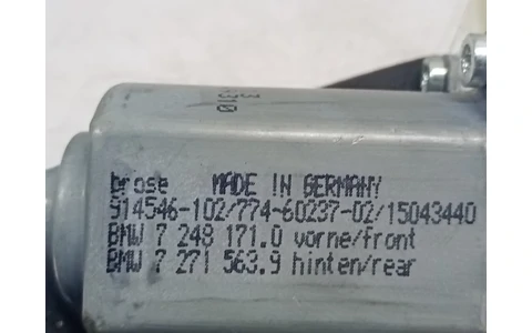 Motoras geam stanga fata 72481710 BMW Seria 5 F11 (2009 - 2013) - imagine 3
