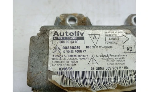 Calculator airbag 9665266080 Citroen C5 2 (2008 - 2017) - imagine 3