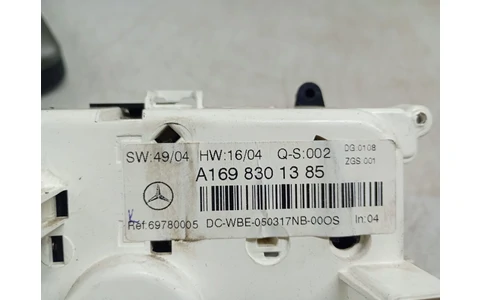 Panou clima ac A1698301385 Mercedes Benz B-Class W245 (2005 - 2008) - imagine 2