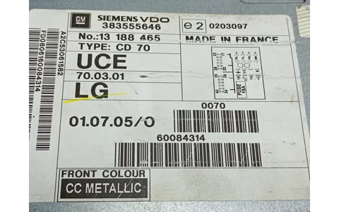 Radio cd 383555646 Opel Astra H (2004 - 2007) - imagine 2