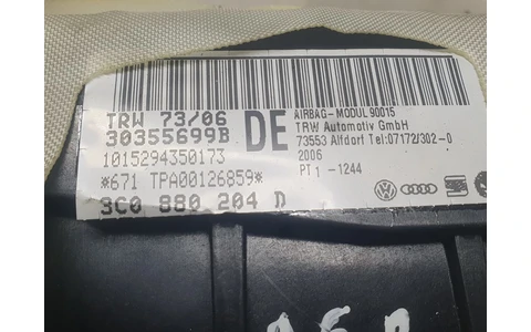 Airbag pasager 3c880204d Volkswagen Passat B6 (2005 - 2010) - imagine 2