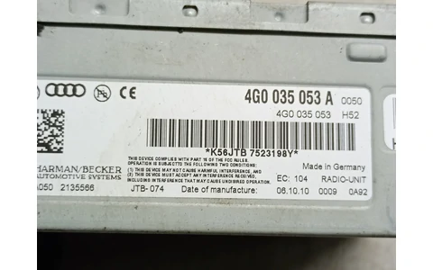 Radio cd 4G0035053 Volkswagen Touareg 2 (7P) (2010 - 2014) - imagine 3