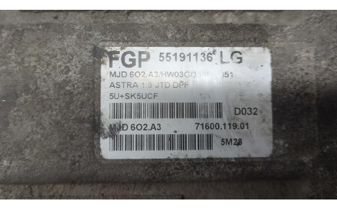 Calculator motor ECU 55191136 Opel Astra H (2004 - 2007) - imagine 2