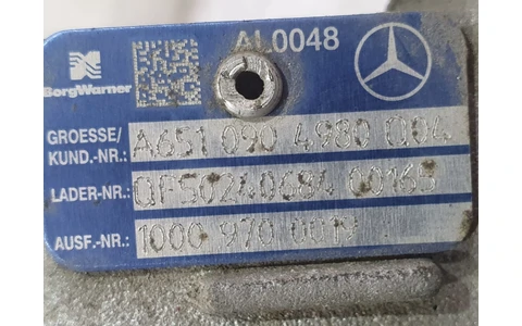 Turbo turbina a6510904980 Mercedes Benz C-Class W204/S204 (2007 - 2012) - imagine 2
