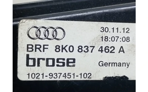 Macara geam dreapta fata 8k0837462A Audi A4 B8/8K (facelift) (2011 - 2016) - imagine 3