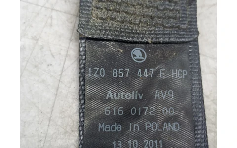 Centura siguranta spate 1Z0857447E Skoda Octavia 2 (facelift) (2008 - 2013) - imagine 3