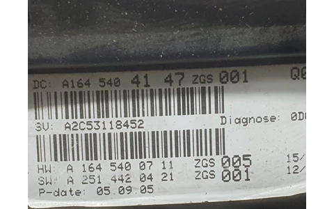 Ceasuri de bord A1645404147 Mercedes Benz ML W164 (2005 - 2008) - imagine 2