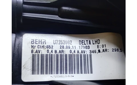 Motoras aeroterma u7253002 Opel Astra J (2009 - 2012) - imagine 4