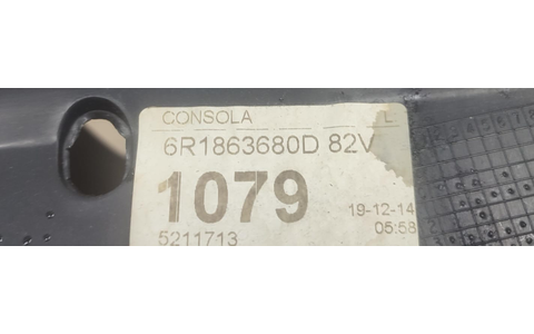 Ornament consola centrala 6R1863680D Volkswagen Polo 5 (6R) (2009 - 2015) - imagine 2