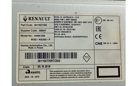 Radio cd 281150776R Dacia Logan 2 (facelift) (2017 - 2020) - imagine 4