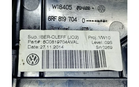 Grila ventilatie bord 6C0819704AVAL Volkswagen Polo 5 (6R) (2009 - 2015) - imagine 3