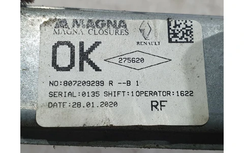 Macara geam dreapta fata 807209299r Dacia Logan 2 (facelift) (2017 - 2020) - imagine 3