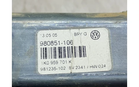 Motoras geam stanga fata 1K0959701K Volkswagen Golf 5 (2003 - 2009) - imagine 4