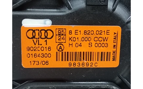 Motoras aeroterma 8E1820021E Audi A4 B7 (2004 - 2008) - imagine 3