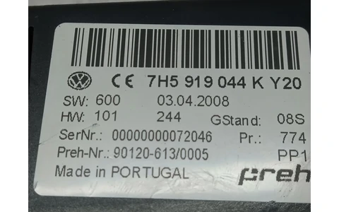 Display bord 7H5919044 K Y20 Volkswagen Transporter T5 (2003 - 2009) - imagine 3