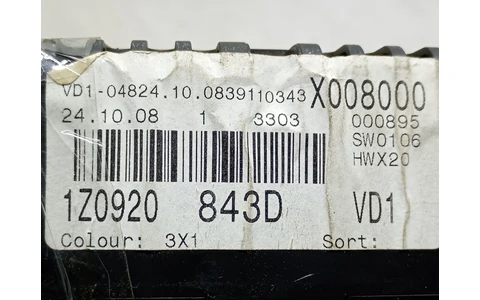 Ceasuri de bord 1Z0920843D Skoda Octavia 2 (facelift) (2008 - 2013) - imagine 4