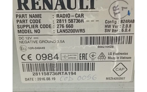 Navigatie 281158736R Dacia Logan 2 (2013 - 2016) - imagine 4