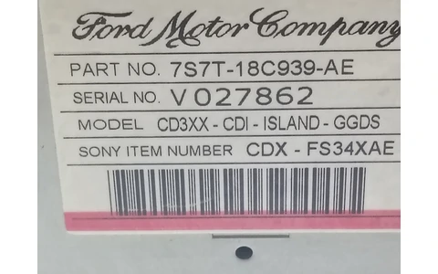 Radio cd 7S7T-18C939-AE Ford Mondeo MK4 (2007 - 2010) - imagine 3