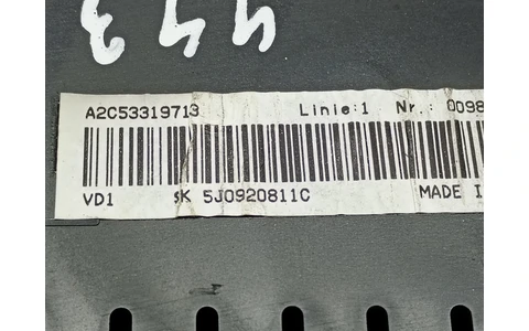 Ceasuri de bord 5j0920811c Skoda Fabia 5J (2007 - 2010) - imagine 3