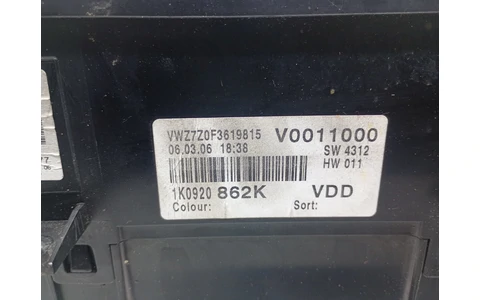 Ceasuri de bord 1k0920862K Volkswagen Golf 5 (2003 - 2009) - imagine 3