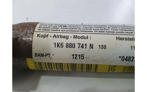 Airbag cortina stanga 1k6880741n Volkswagen Golf 5 (2003 - 2009) - imagine 3